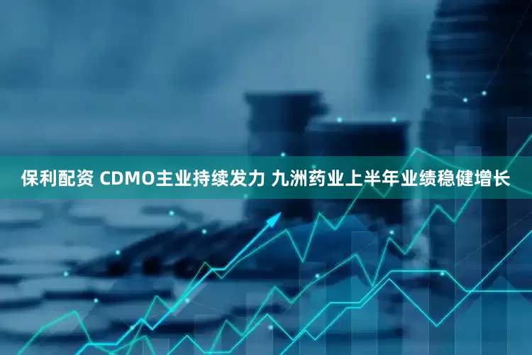 保利配资 CDMO主业持续发力 九洲药业上半年业绩稳健增长