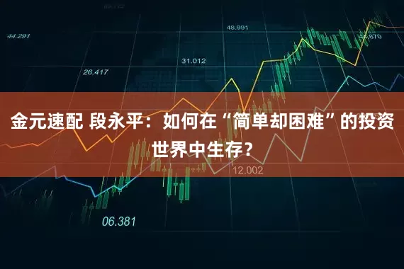 金元速配 段永平：如何在“简单却困难”的投资世界中生存？
